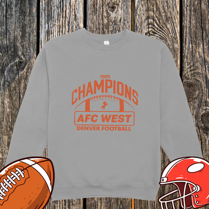 AFC West Champions 2025 Sweatshirt – Denver Football Unisex Sweatshirt