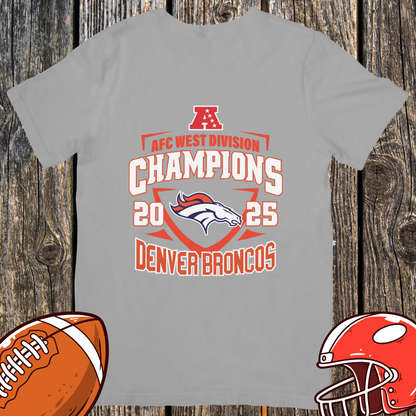 Denver Broncos 2025 AFC West Champions Unisex T-Shirt
