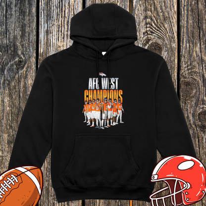 AFC West Champions 2025 Team Photo Hoodie – Unisex Hoodie