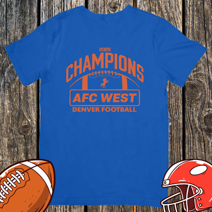 AFC West Champions 2025 Shirt – Denver Football Unisex Tee