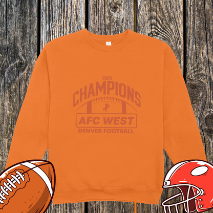 AFC West Champions 2025 Sweatshirt – Denver Football Unisex Sweatshirt