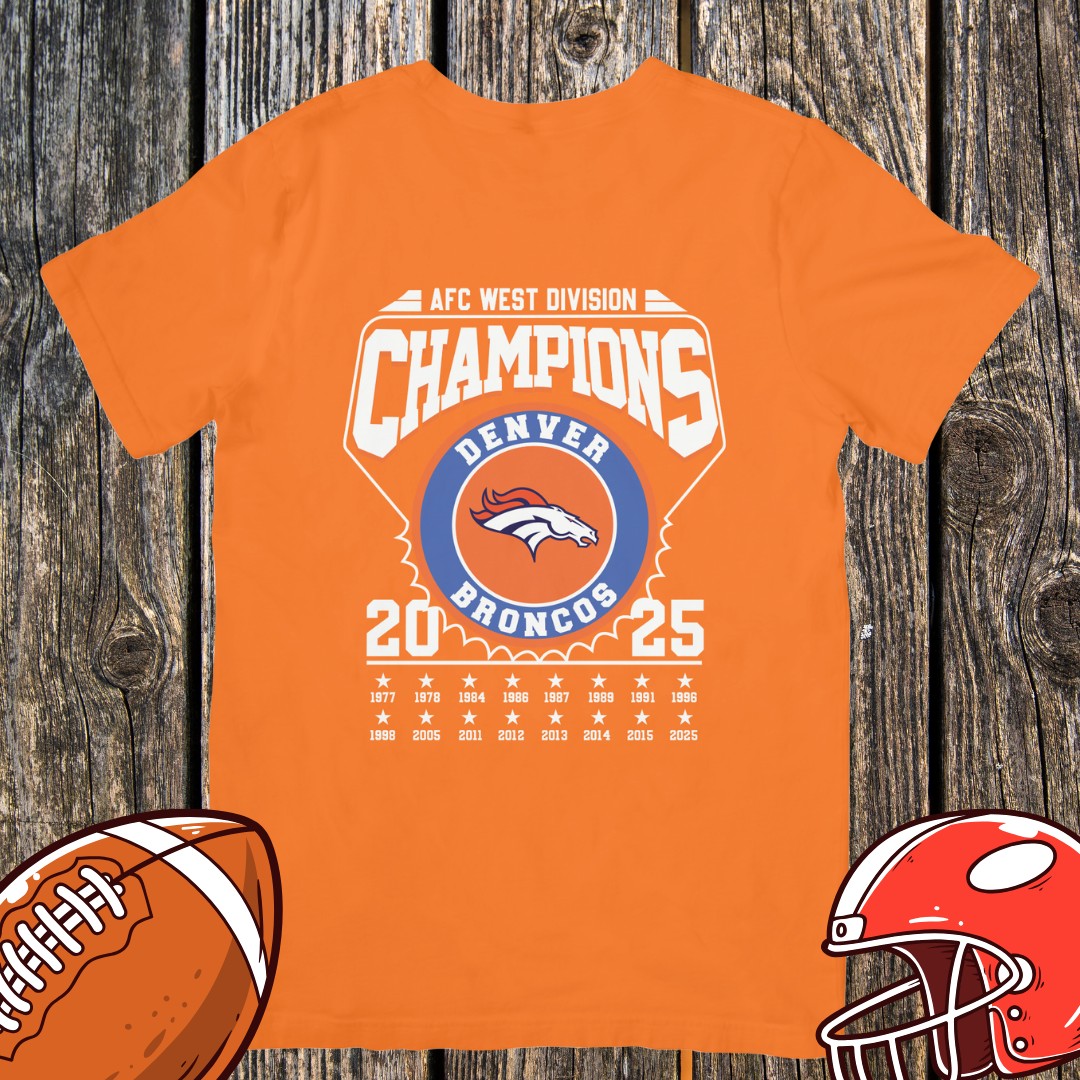 Denver 2025 AFC West Division Champions Shirt – Unisex Top