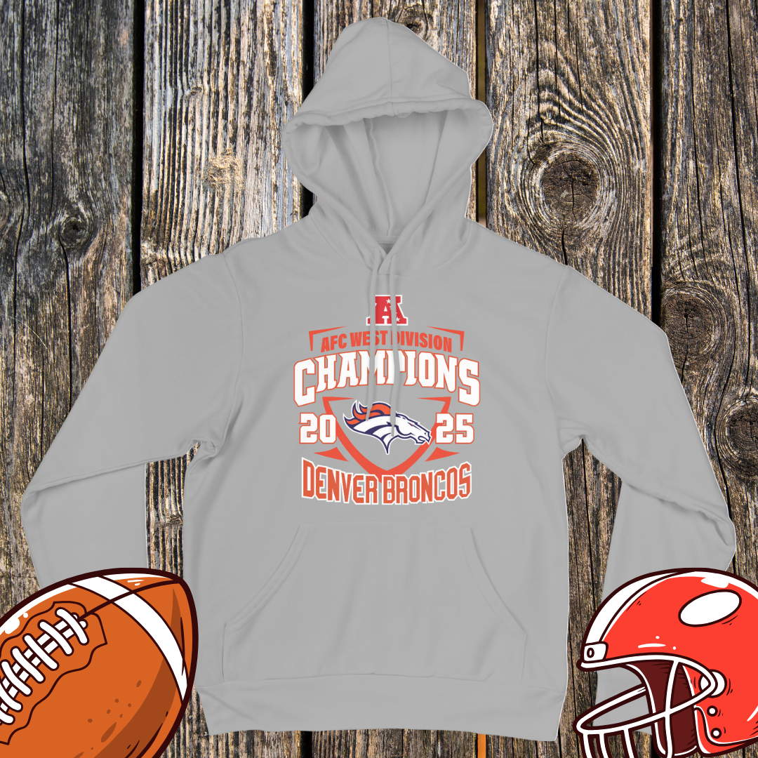 Denver Broncos 2025 AFC West Champions Unisex Hoodie