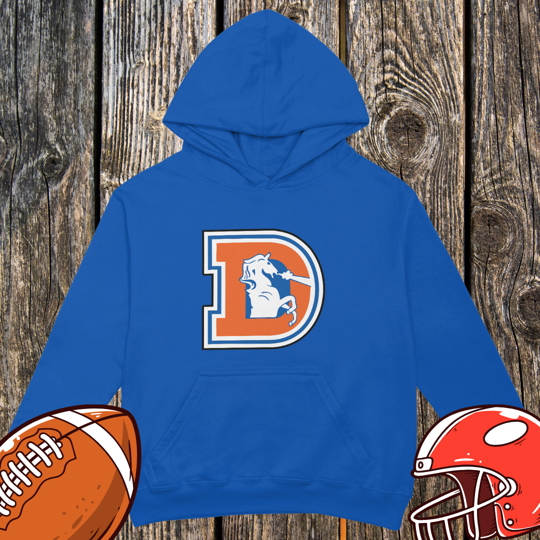 Retro Denver D Horse Logo Hoodie – Unisex Hoodie