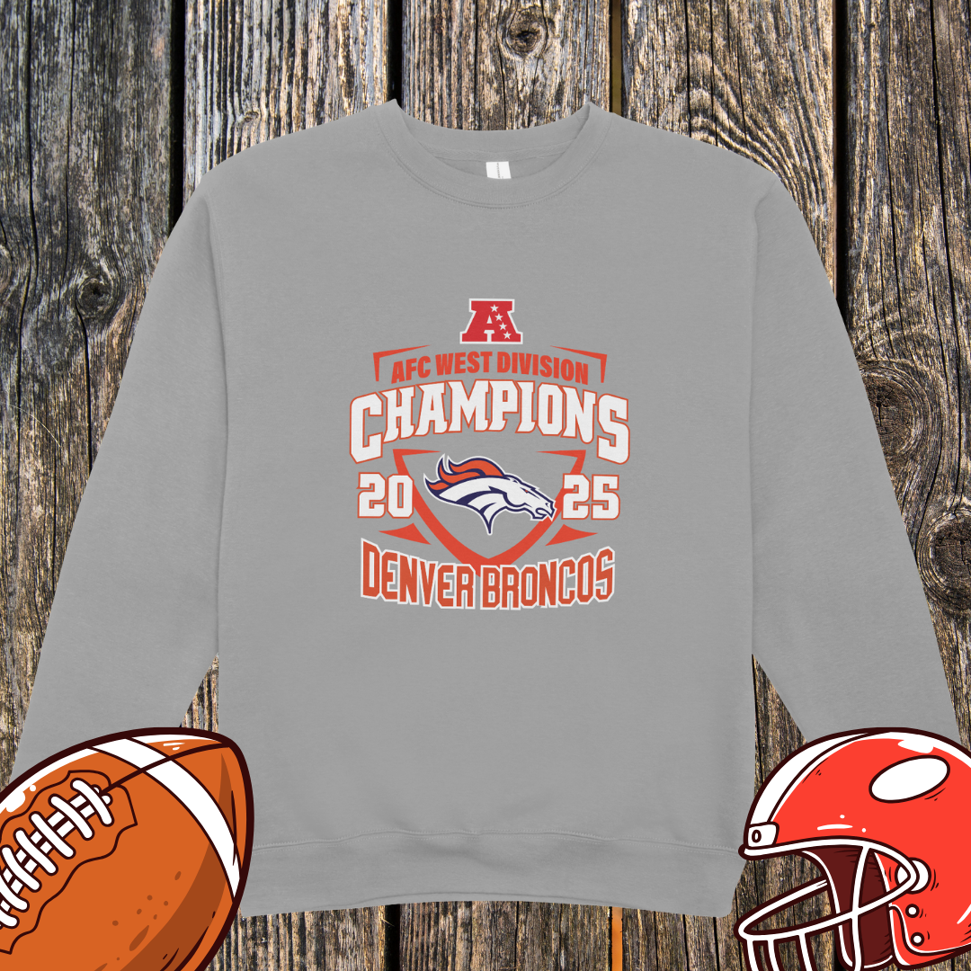 Denver Broncos 2025 AFC West Champions Unisex Sweatshirt