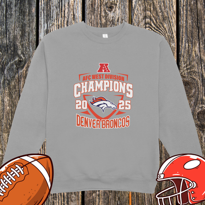 Denver Broncos 2025 AFC West Champions Unisex Sweatshirt