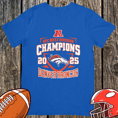 Denver Broncos 2025 AFC West Champions Unisex T-Shirt