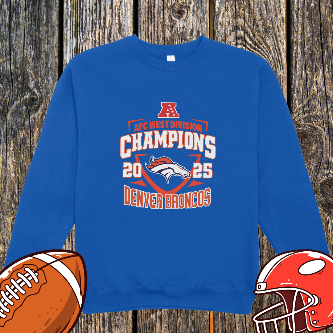 Denver Broncos 2025 AFC West Champions Unisex Sweatshirt