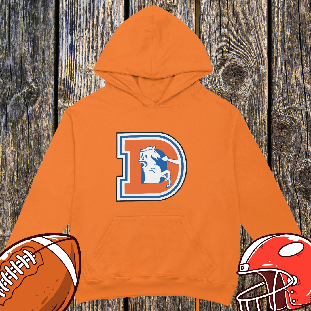 Retro Denver D Horse Logo Hoodie – Unisex Hoodie