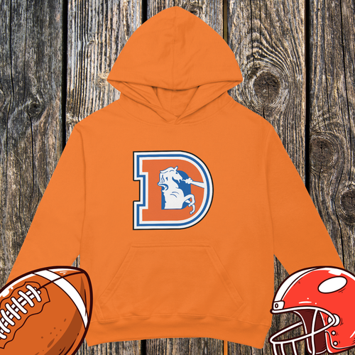 Retro Denver D Horse Logo Hoodie – Unisex Hoodie