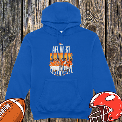 AFC West Champions 2025 Team Photo Hoodie – Unisex Hoodie