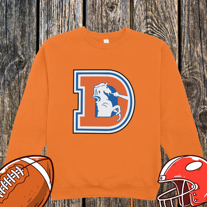 Retro Denver D Horse Logo Sweatshirt – Unisex Sweatshirt