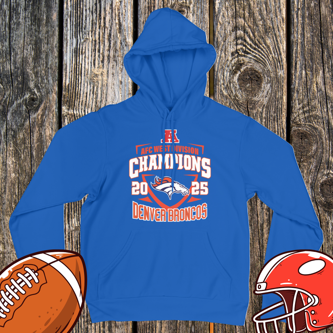 Denver Broncos 2025 AFC West Champions Unisex Hoodie
