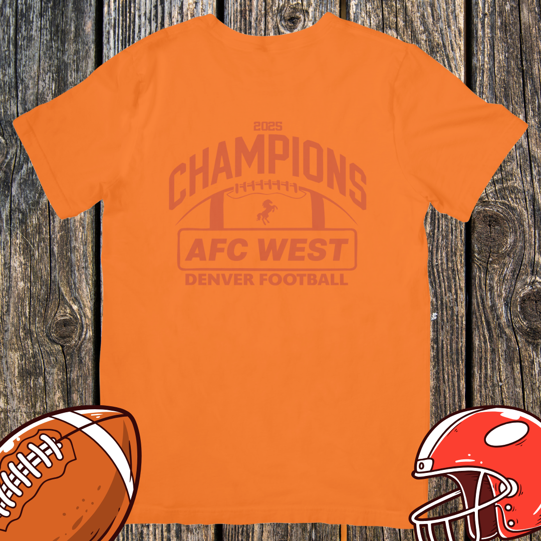 AFC West Champions 2025 Shirt – Denver Football Unisex Tee