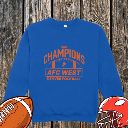 AFC West Champions 2025 Sweatshirt – Denver Football Unisex Sweatshirt