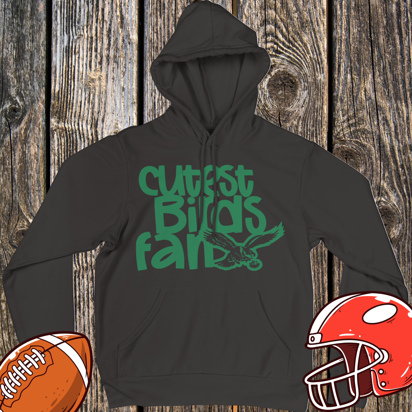 Cutest Birds Fan Unisex Hoodie – Funny Football Eagle Graphic Hoodie