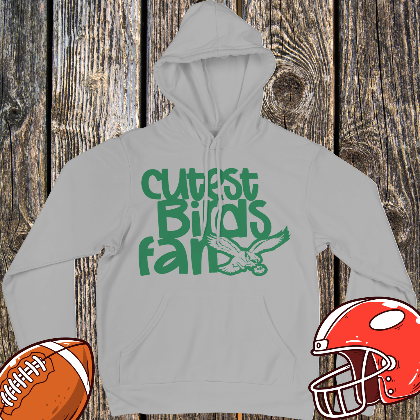 Cutest Birds Fan Unisex Hoodie – Funny Football Eagle Graphic Hoodie