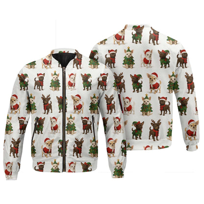 Santa Reindeer Tree Chihuahua Hoodie, Chihuahua T Shirt, Funny Chihuahua Shirt