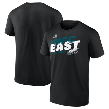 Philadelphia Eagles 2025 NFC East Division Champions Locker Room Trophy Collection T-Shirt