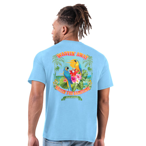 Margaritaville Light Blue Denver Broncos Wastin' Away T-Shirt