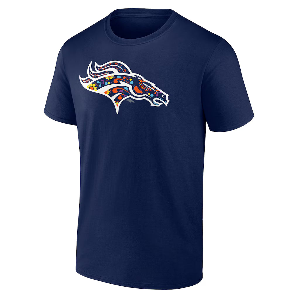 Denver Broncos ÑFL Por La Cultura Team Logo T-Shirt