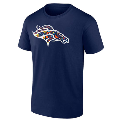 Denver Broncos ÑFL Por La Cultura Team Logo T-Shirt