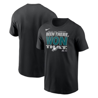 Philadelphia Eagles 2025 NFC East Division Champions Locker Room Trophy Collection T-Shirt