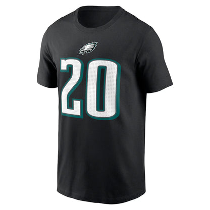 Dawkins Black Philadelphia Eagles Retired Player Name & Number T-Shirt