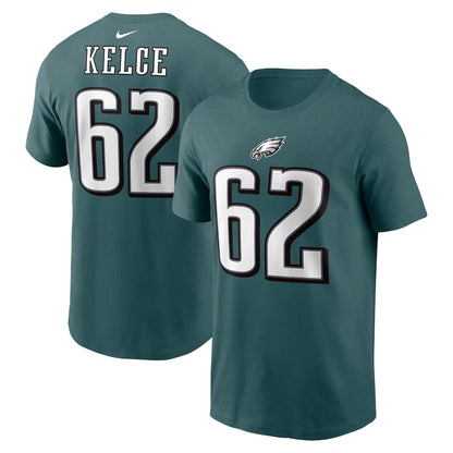 Jason Kelce Midnight Green Philadelphia Eagles Player Name & Number T-Shirt