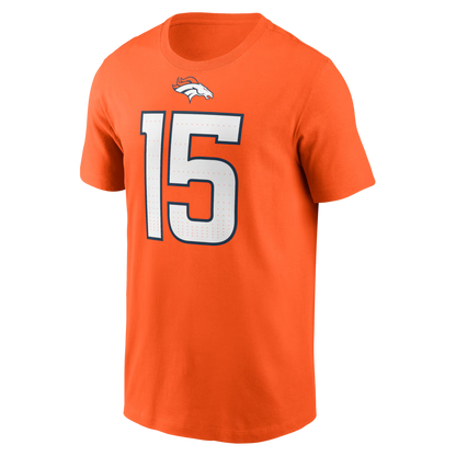Nik Bonitto Orange Denver Broncos Player Name & Number T-Shirt
