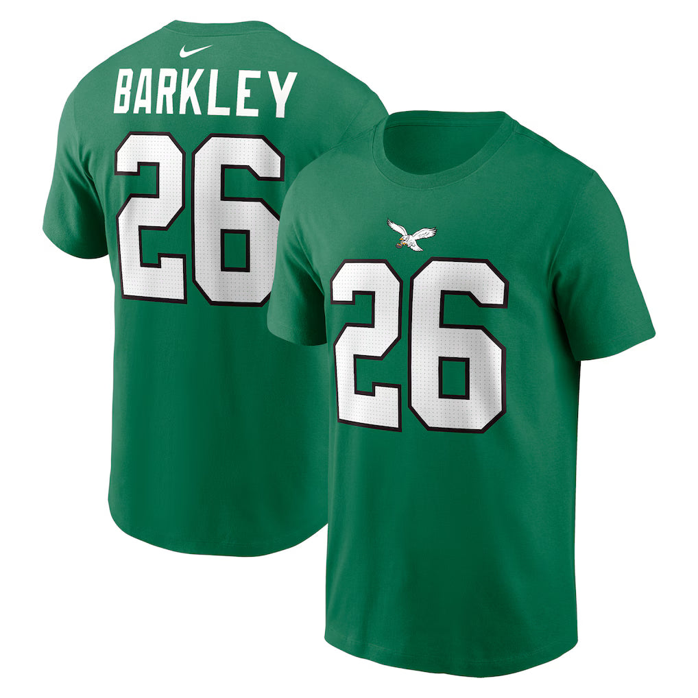 Barkley Kelly Green Philadelphia Eagles Player Name & Number T Shirt