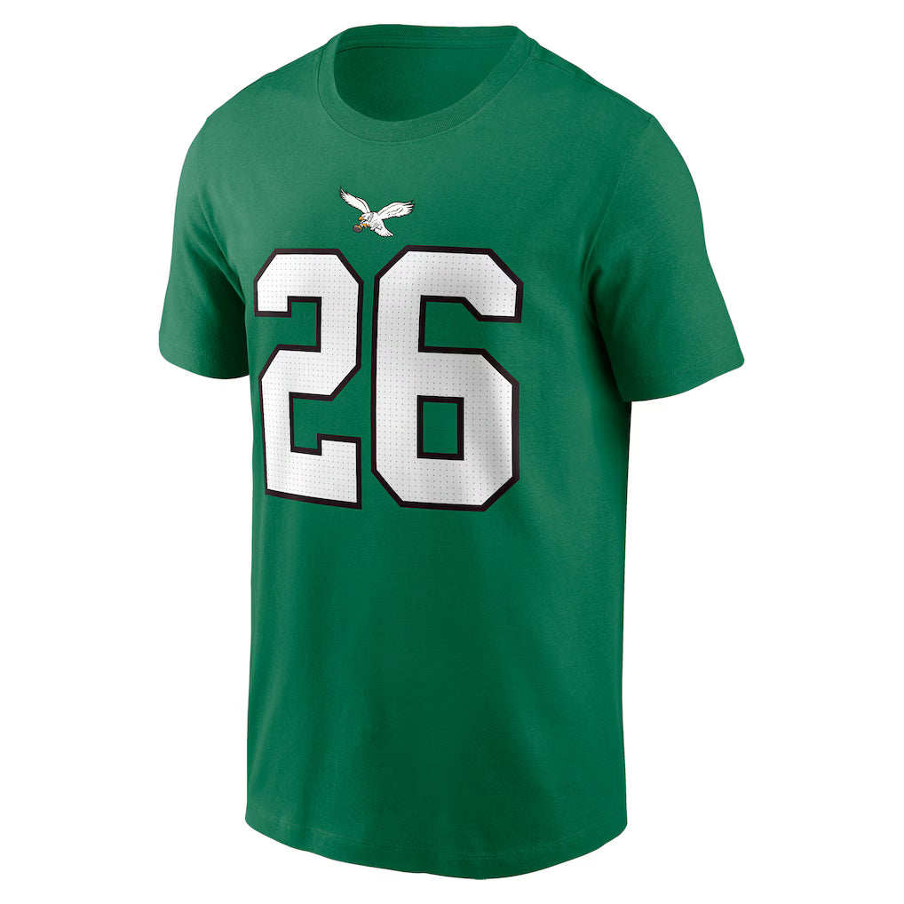 Barkley Kelly Green Philadelphia Eagles Player Name & Number T Shirt