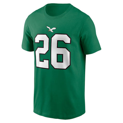 Barkley Kelly Green Philadelphia Eagles Player Name & Number T Shirt