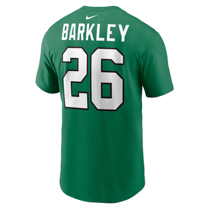 Barkley Kelly Green Philadelphia Eagles Player Name & Number T Shirt