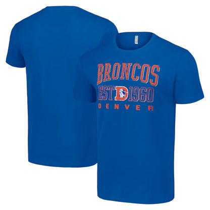 Starter Royal Denver Broncos Throwback Logo T-Shirt