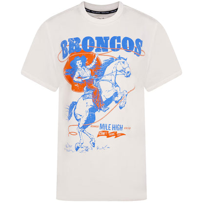 Women's KadyLuxe Bone Denver Broncos Game Changer T-Shirt